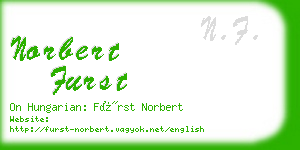 norbert furst business card